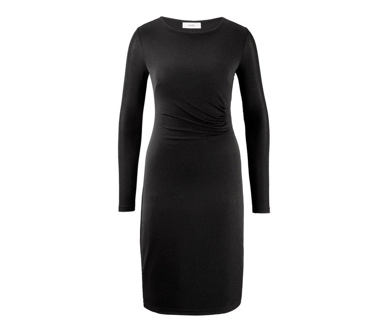 Tchibo Women Plain Midi Dress, Black - Image 3